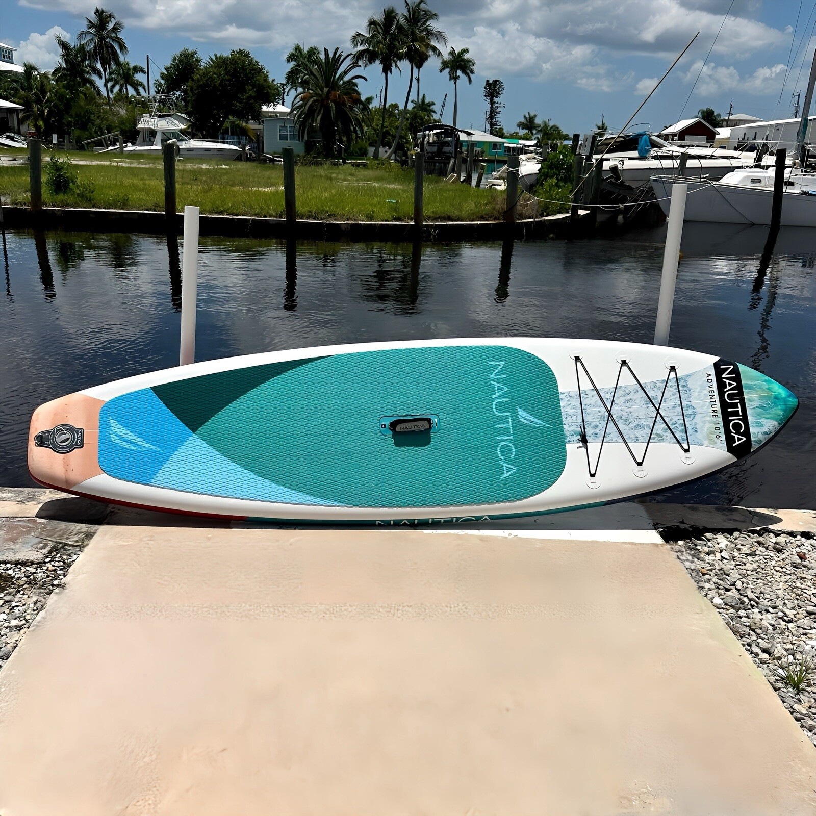 Nautica Adventure 10’6” Inflatable SUP Paddle Board | 33” Wide 325lb w/ Pump