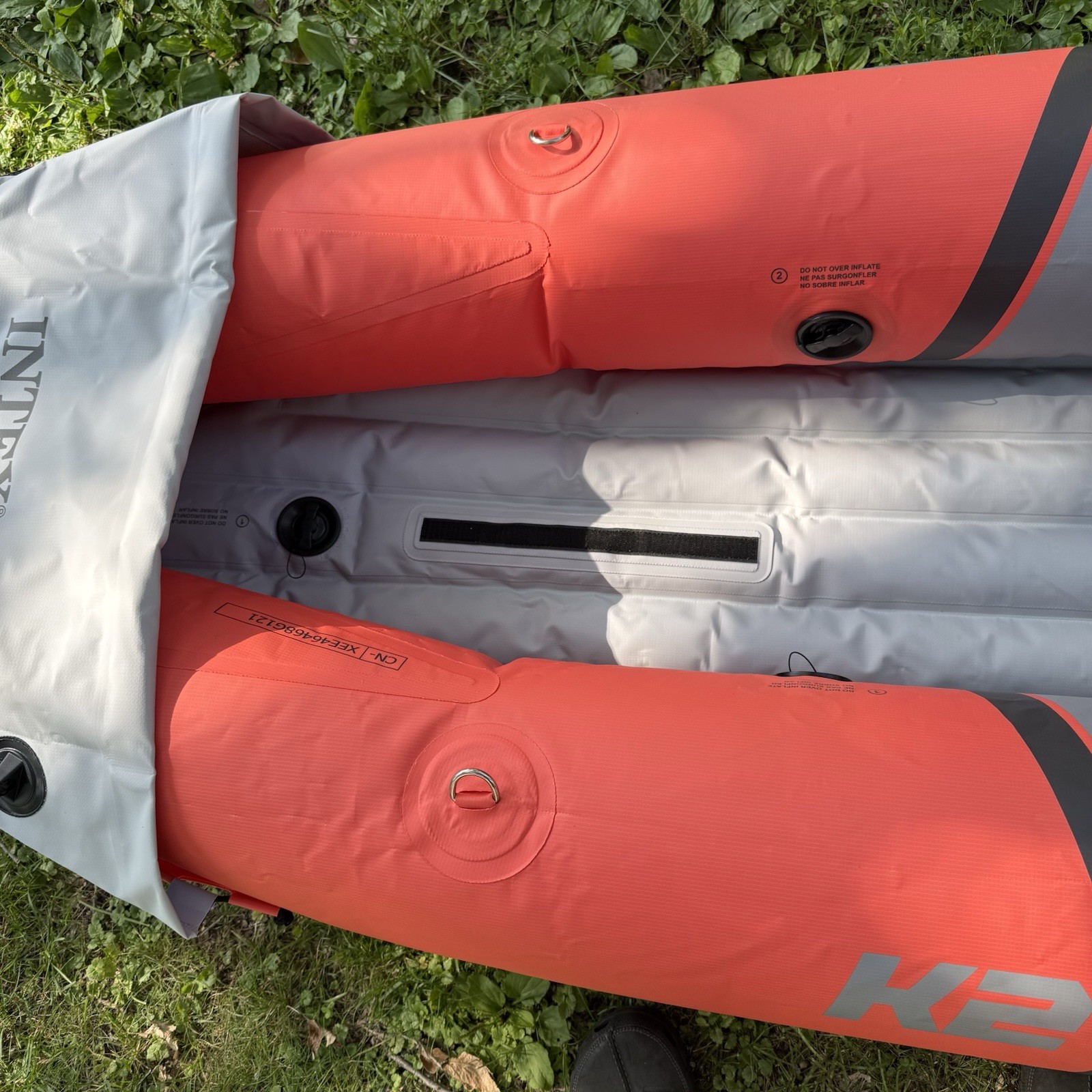Intex Excursion Pro K2 Inflatable Kayak 2-Person Fishing Boat Orange – Hull Only
