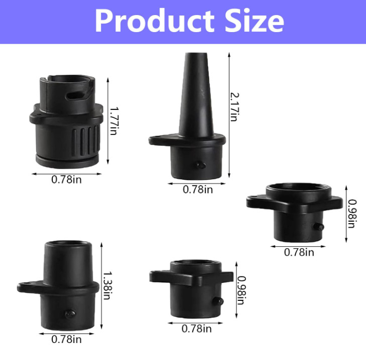 Inflatable Boat SUP Pump Adapter Kit, Premium Conventional Pump Air Valve Adapte