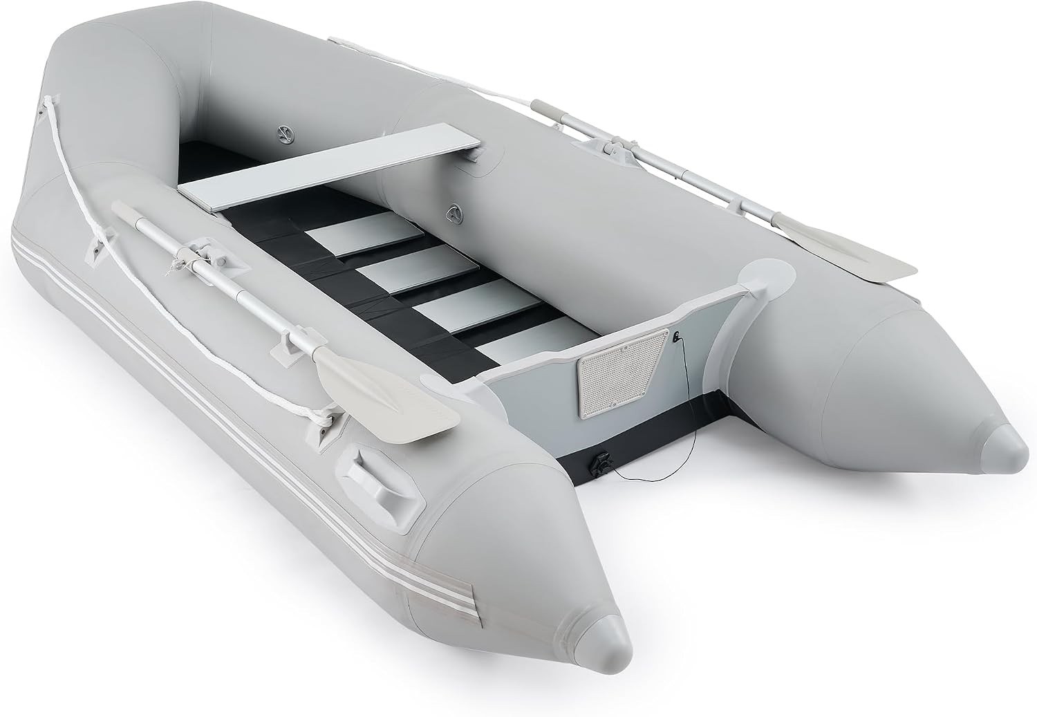 CO-Z 10-ft Inflatable Dinghy NEW IN BOX: alum floor & oars, motor mount
