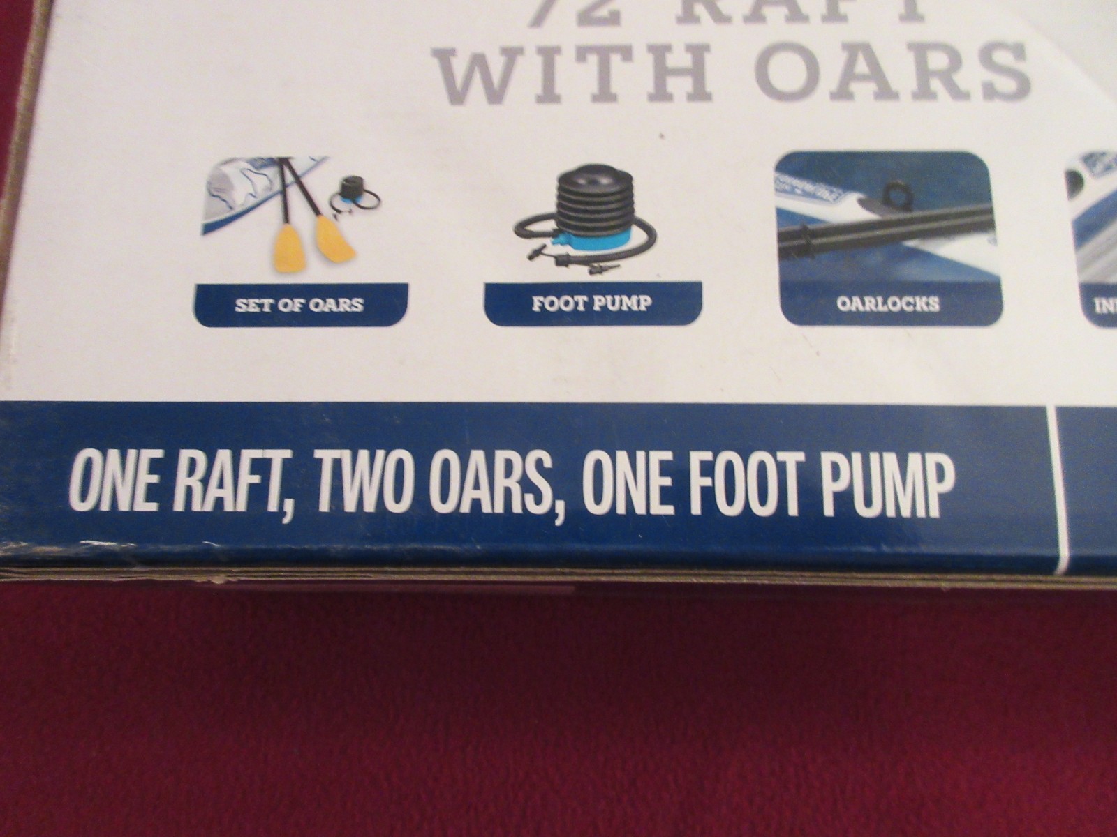 Tubing Texas 72” Raft W/ 2 Oars, One Pump – HEB- BRAND NEW SEALED