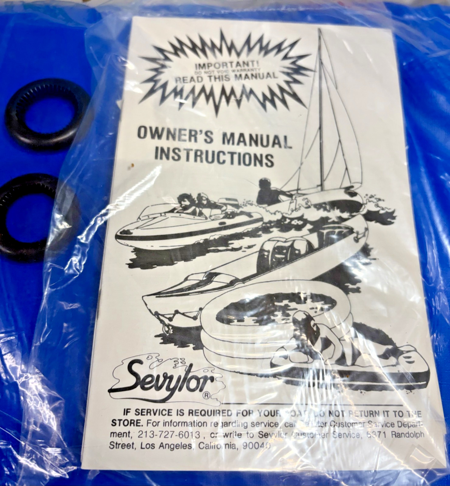 Vintage Sevylor Inflatable 2 Person Beach Boat G200 New With Paddles 78 X 46