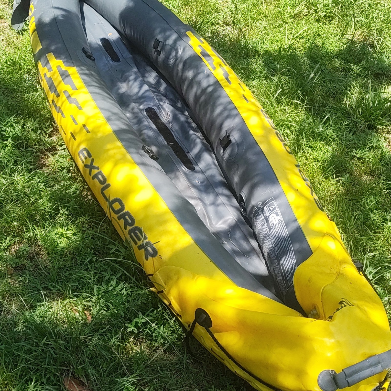 68307EP Explorer K2 Inflatable Kayak Set: Includes Deluxe 86in Aluminum Oars and