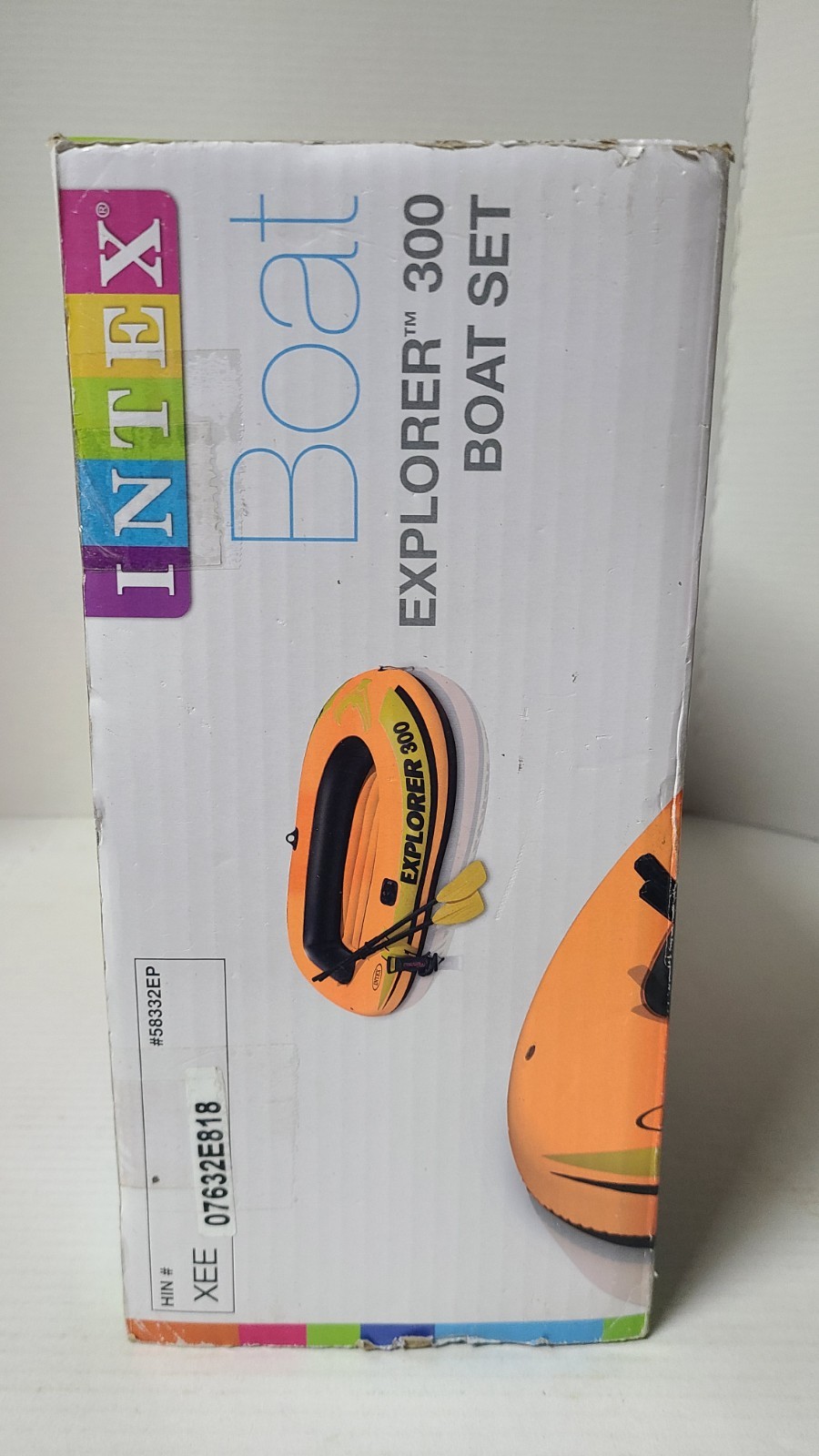 Intex Explorer 300 3-Person Inflatable Boat Set with Oars & Air Pump