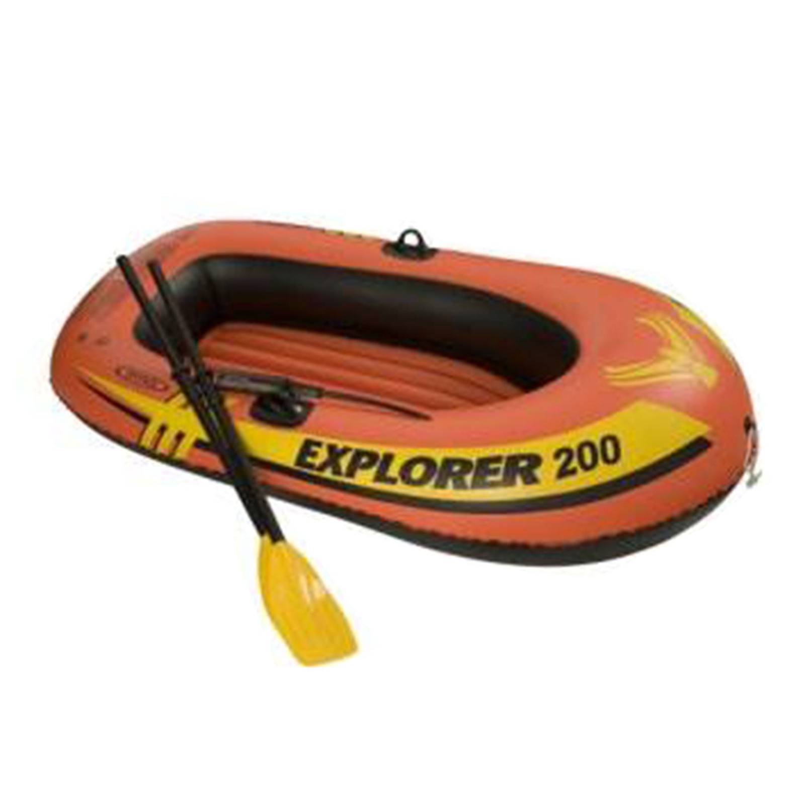 Inflatable 2 Person Raft Boat Set with Oars and Pump Outdoor Water Fun (2 Pack)