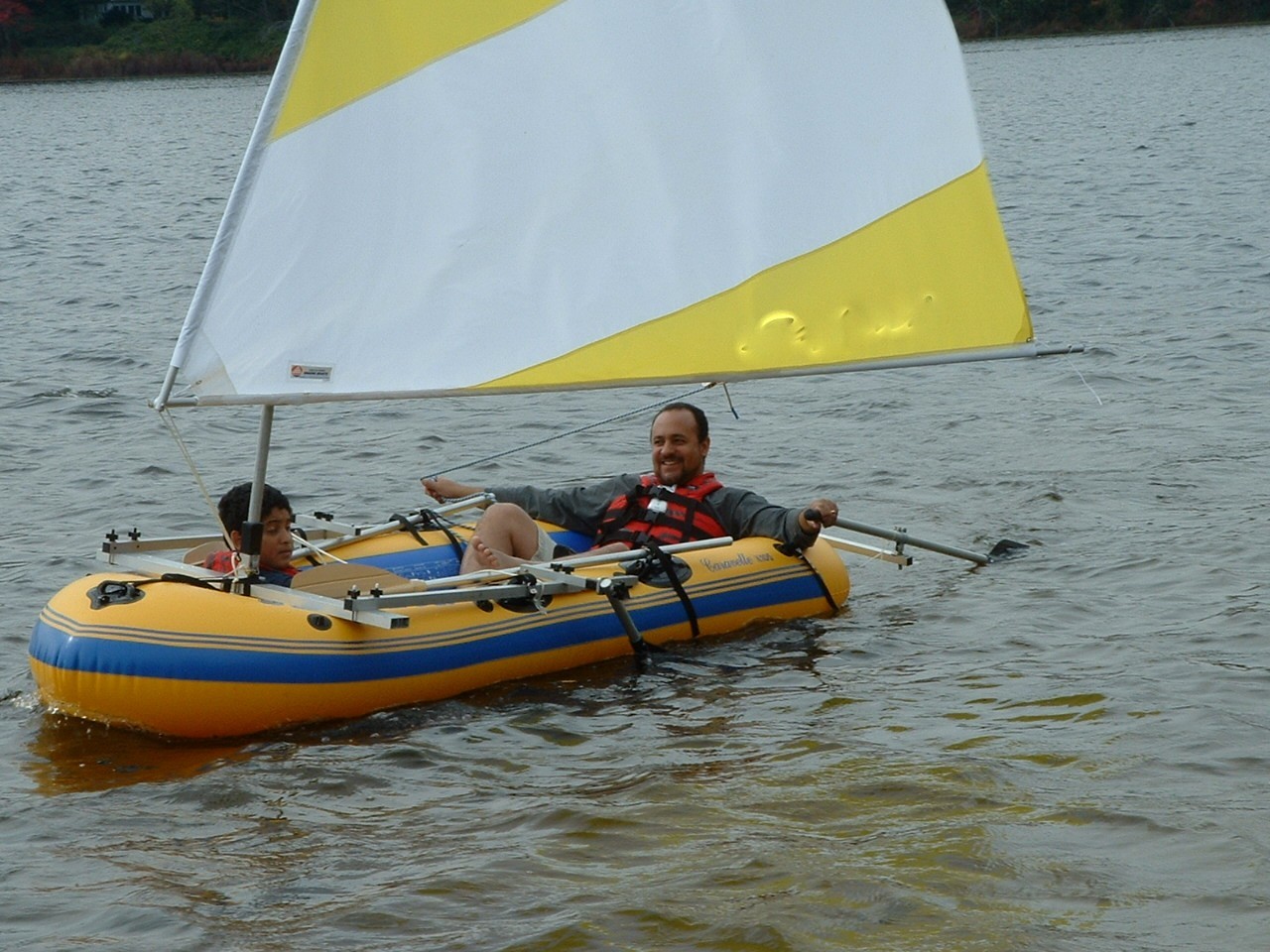 Sail kit for your Intex Mariner 4 or Seahawk Inflatable Boat – Deluxe 55 SF
