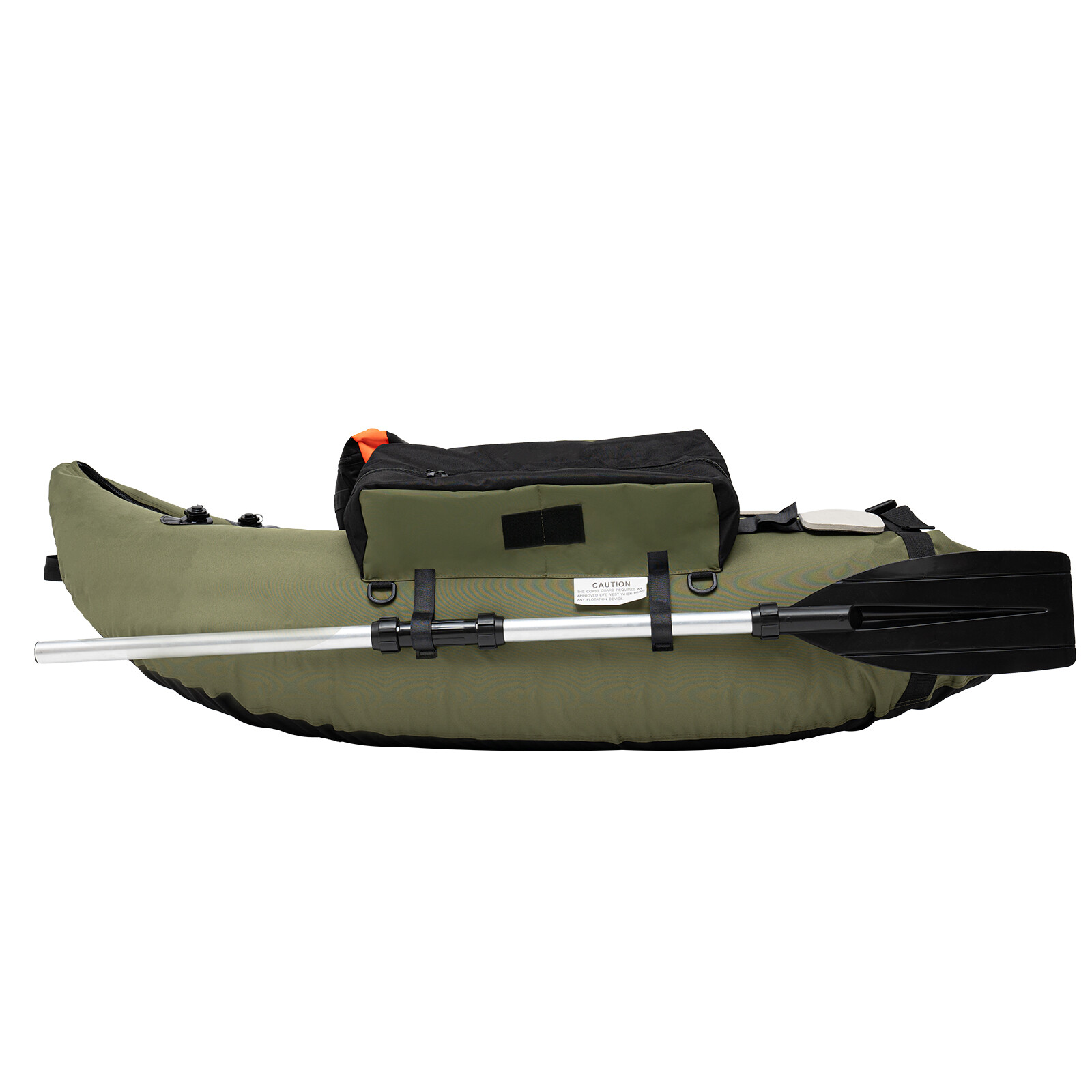 Inflatable Boat-Lightweight, Portable 1 Person Fishing Boat with Hand Air Pump