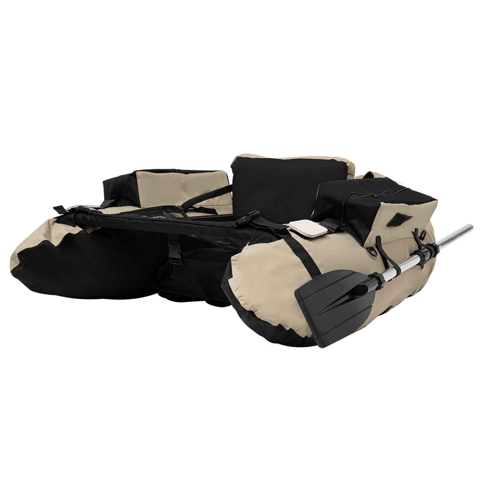 Portable Inflatable Boat Fishing Dinghy Boat Sport Backrest Adjustable 130kg