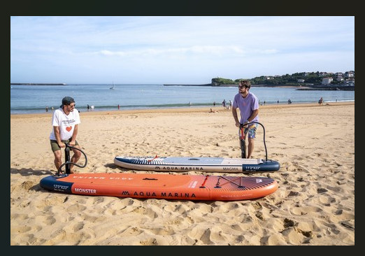 Aqua Marina 12.0′ Monster inflatable stand-up paddleboard with paddle