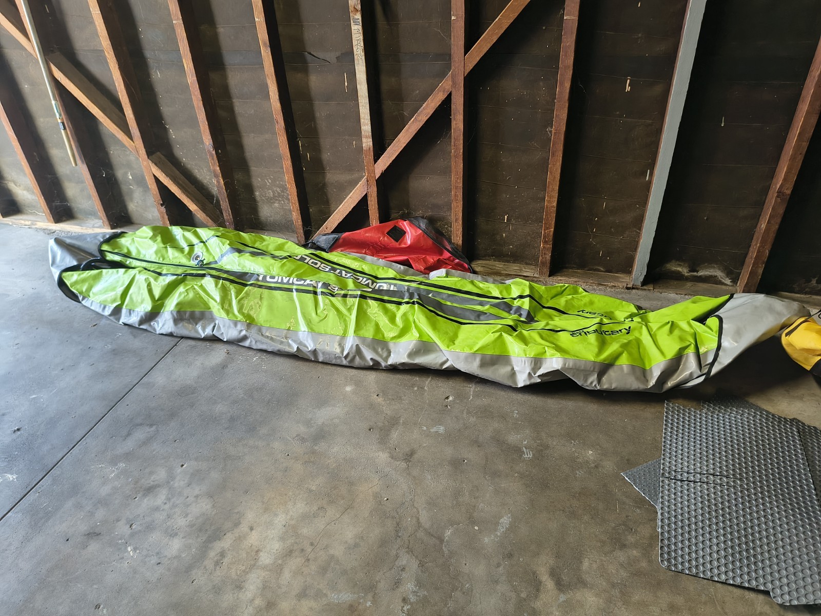 Aire Tributary Tomcat Solo Kayak Lime Green