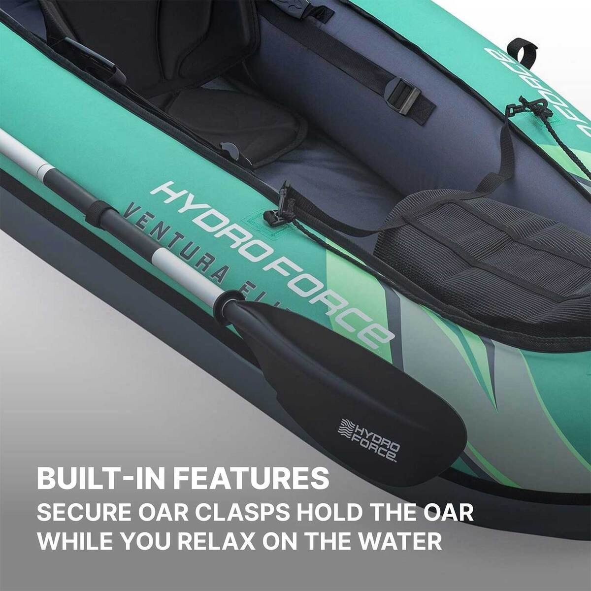 Bestway Hydro Force Ventura Elite X1 1-Person Inflatable Kayak Set 9ft 2in NEW