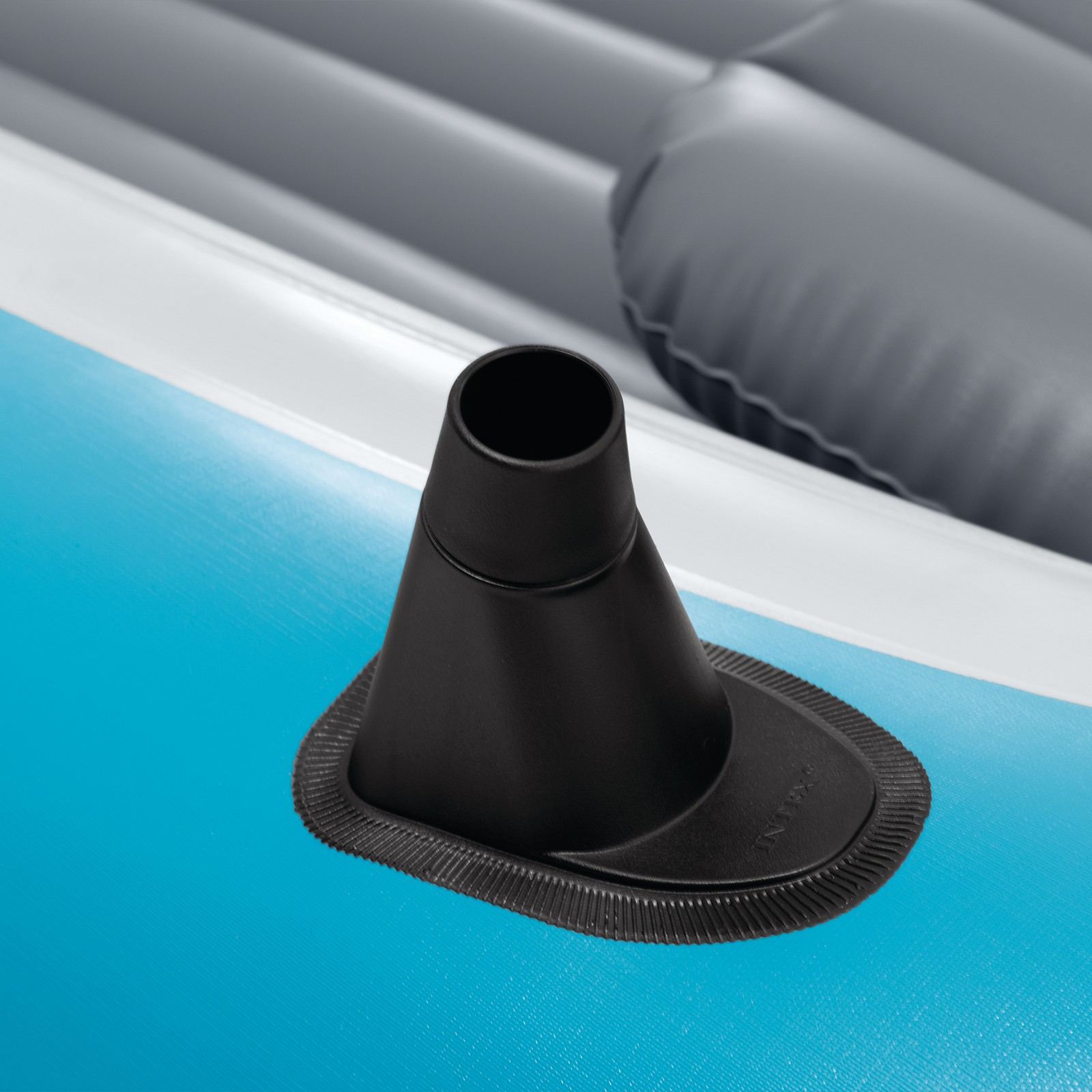 INTEX 66324EP Excursion 4 Inflatable Boat Set with 54″ Oars, Pump, & Rod Holders