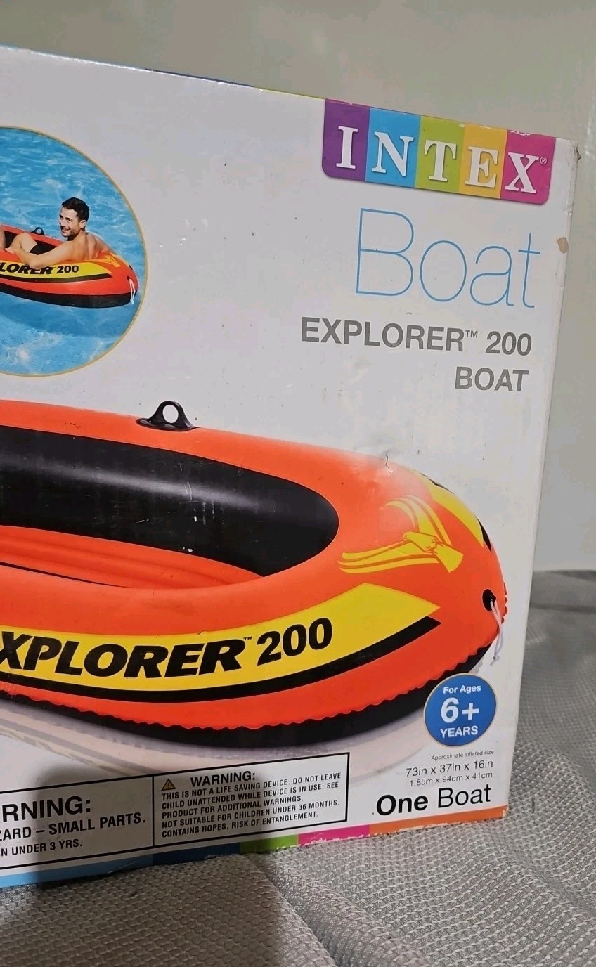 Intex Explorer 300 Compact Inflatable Three Person Raft Boat