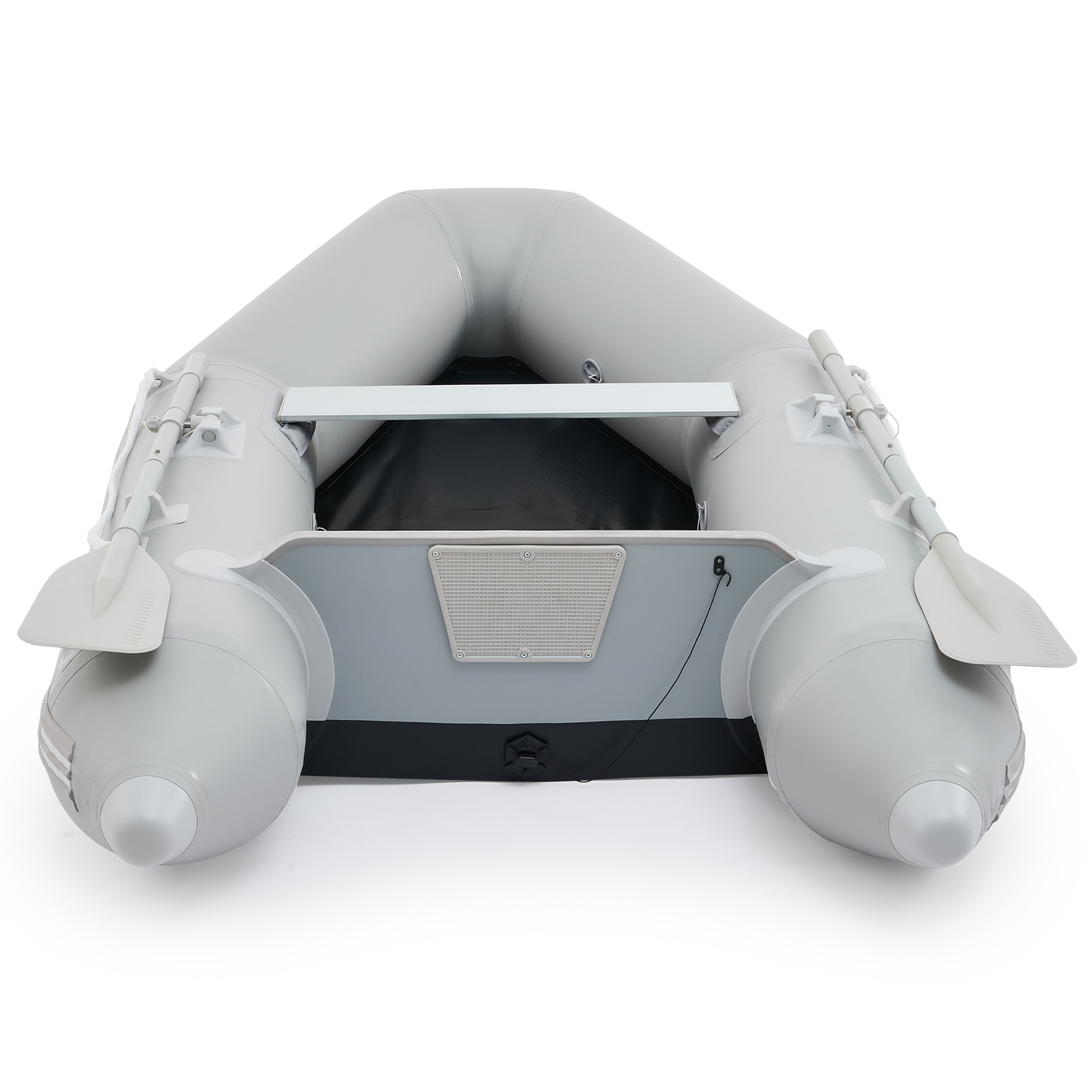 7.5ft Inflatable Boat Dinghy Tender Pontoon Rescue&Dive Boat Fishing Boat White
