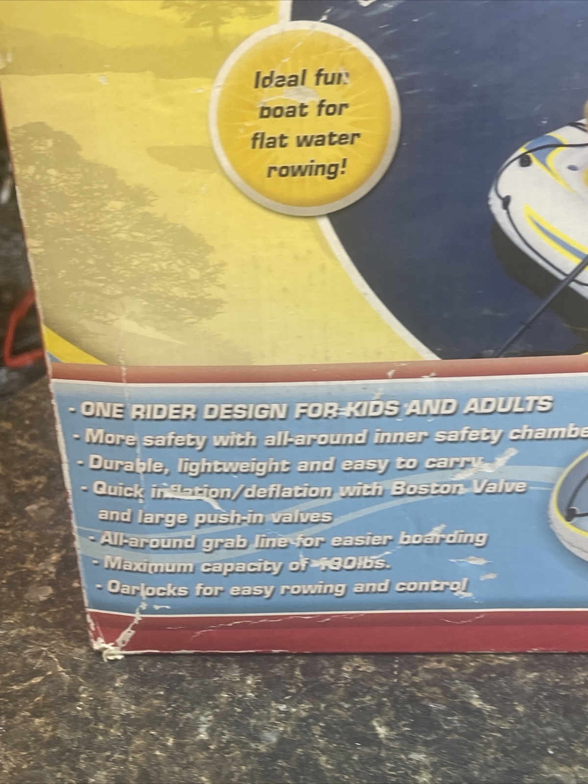 Stearns Inflatable One Person Boat Lightweight Design New Fast Shipping