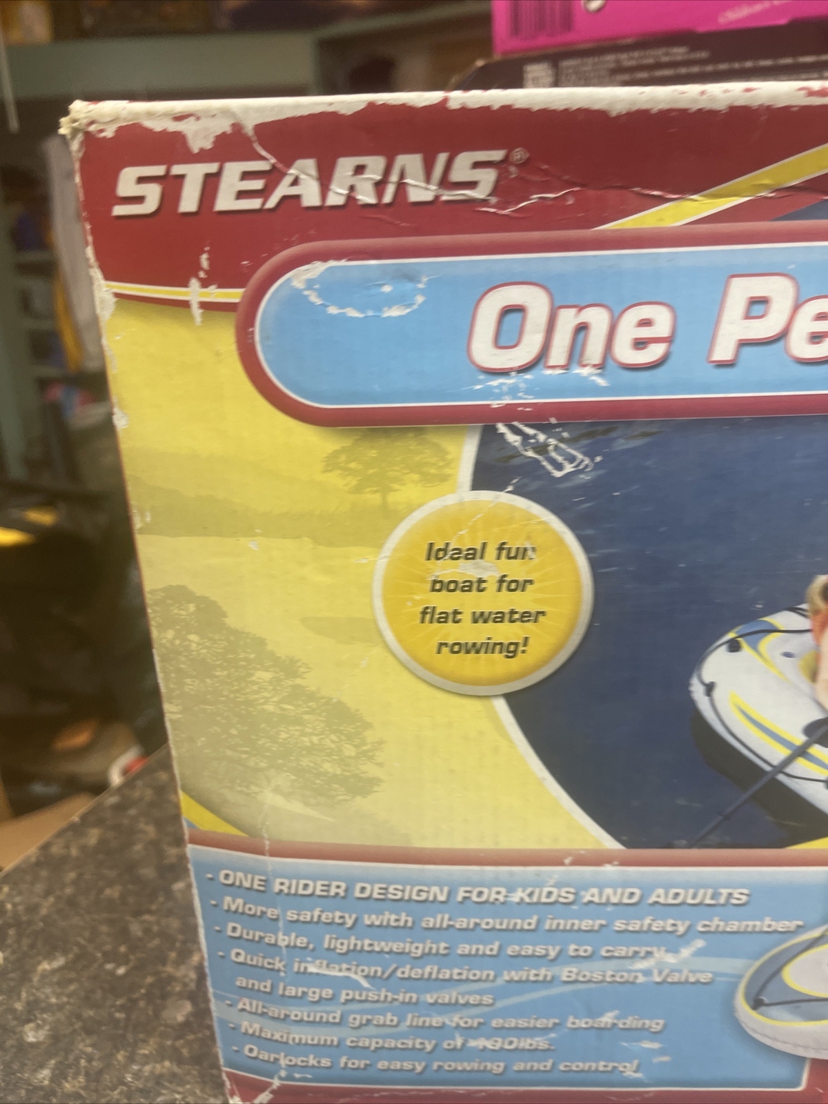 Stearns Inflatable One Person Boat Lightweight Design New Fast Shipping