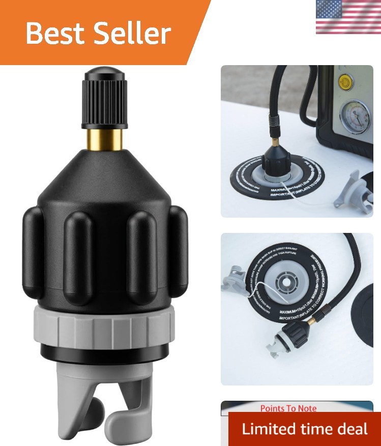 Versatile Inflatable Boat & SUP Pump Adapter – Fits Schrader Valve, 20 PSI