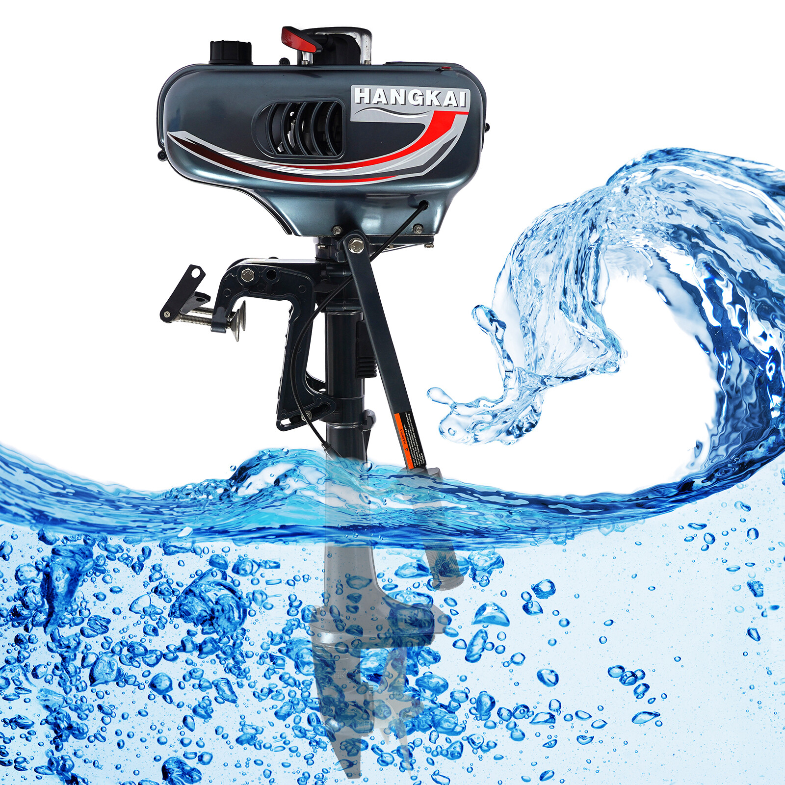 3.5-7-HP 2/4-Stroke Outboard Motor Fishing Boat Engine Water/Air Cooling System