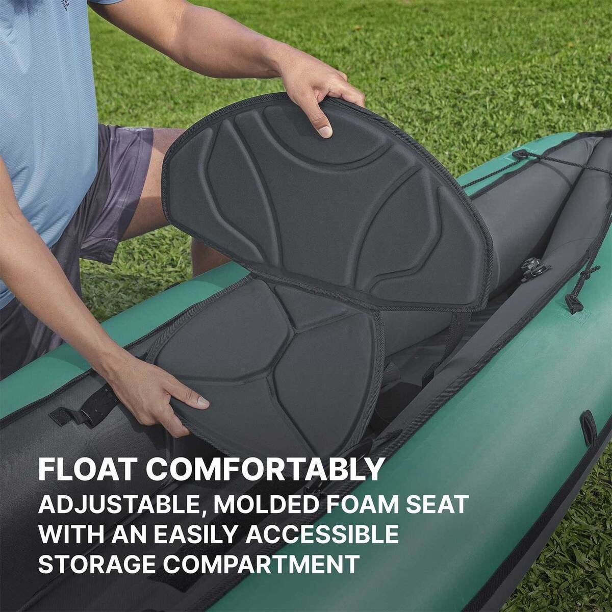 Bestway Hydro Force Ventura Elite X1 1-Person Inflatable Kayak Set 9ft 2in NEW