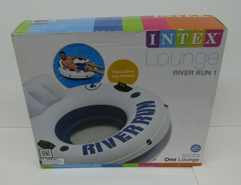 Intex River Run 1 Lounge Inflatable Float Water Tube Raft Lake Pool