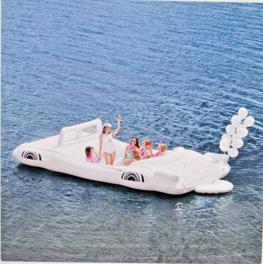 Member’s Mark White Inflatable Convertible Cruiser 6-Person Capacity New L2884