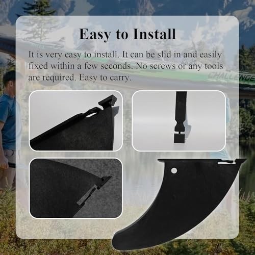 Skeg Fin Rudder for Intex Inflatable Kayaks – Standard Directional Fin, Fits K1