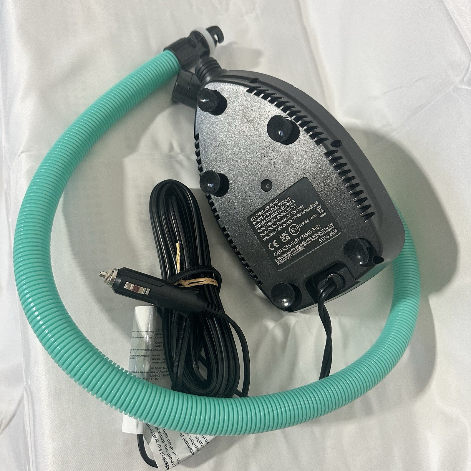 Body Glove 12V Electric SUP Pump – Auto-Stop, 16 PSI, Car Adapter, Paddle Board