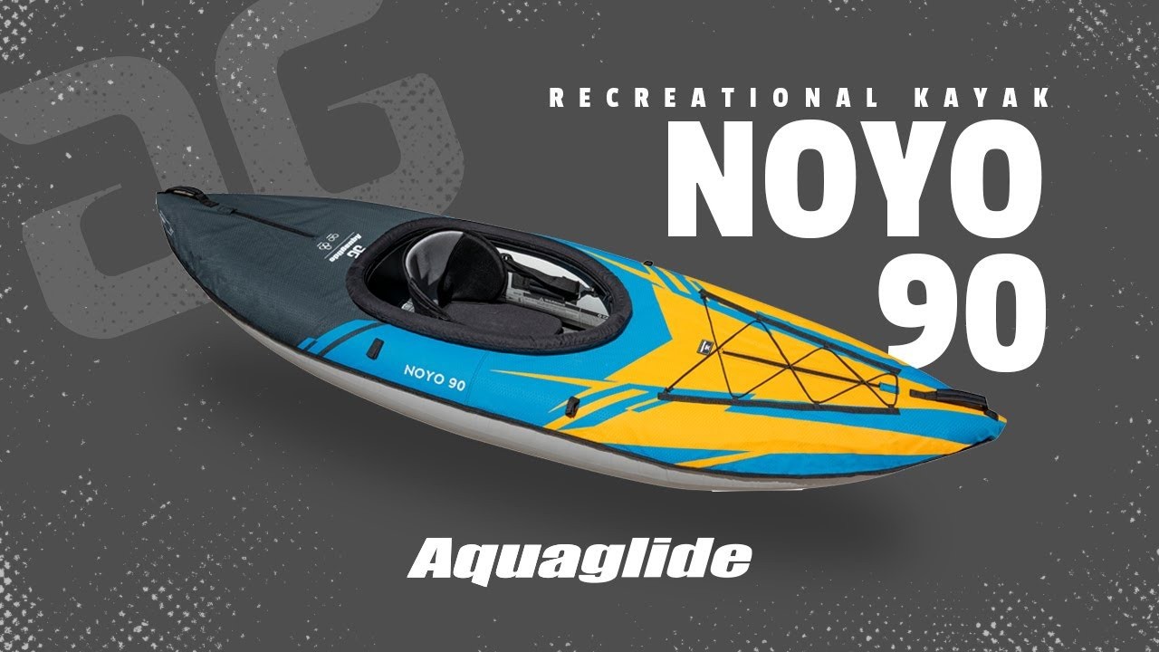NEW Aquaglide Noyo 90 Inflatable Kayak 1 Person Touring Kayak with Cover NOYO90
