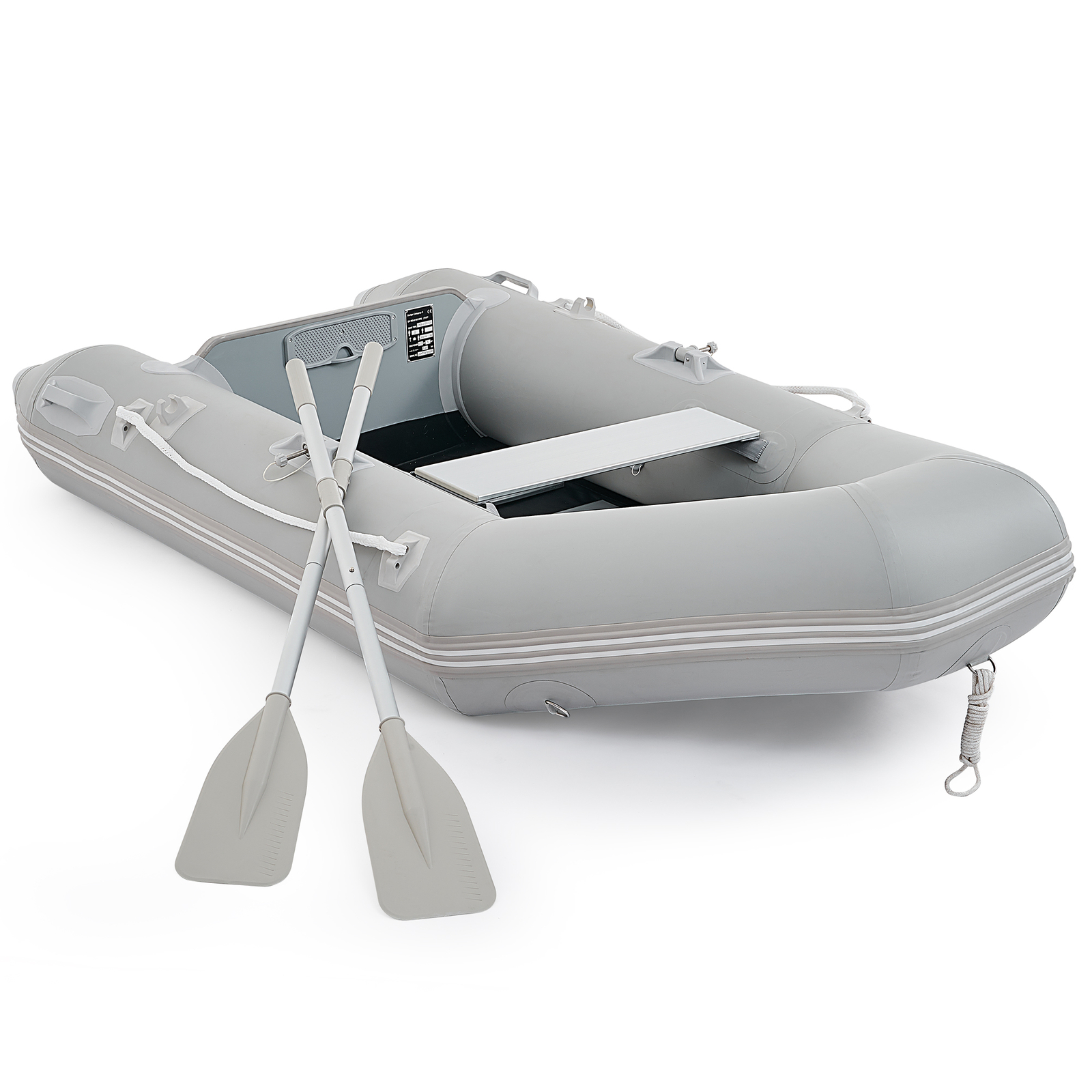 VIRIBUS 7.5′ Inflatable Boat Dinghy Fishing Raft w Repair Kit 660lbs. Foot Pump