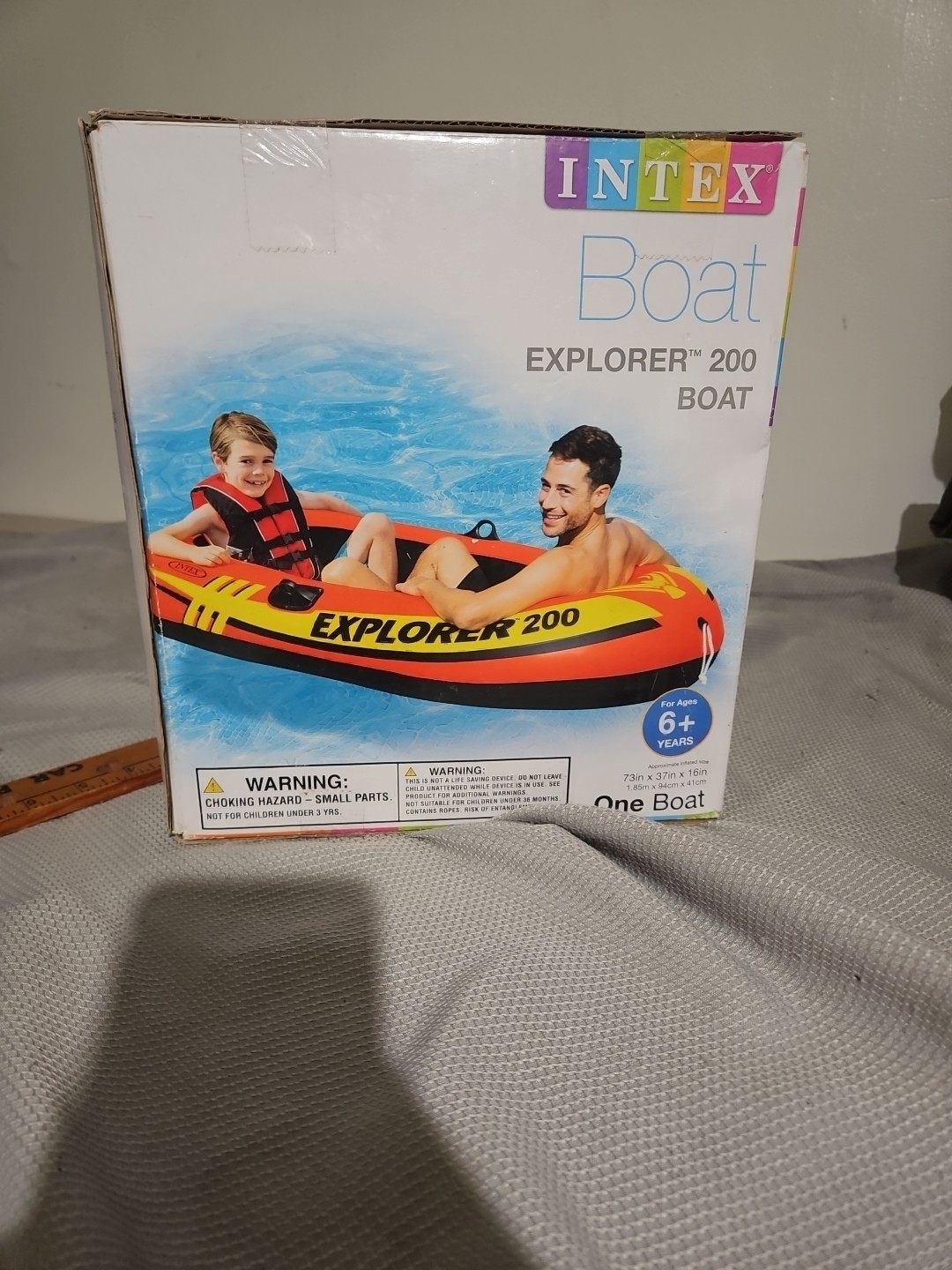 Intex Explorer 300 Compact Inflatable Three Person Raft Boat