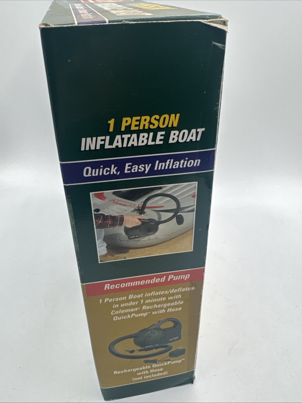 NEW Sealed Coleman 1 Person Inflatable PVC Boat Airtight System Up To 190 Pounds