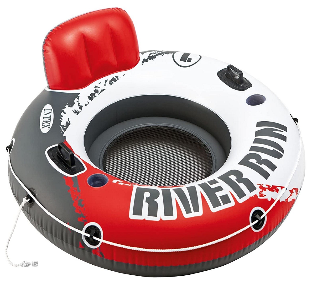 Intex Red River Run 1 Fire Edition Sport Lounge Inflatable Water Float 53inch Di