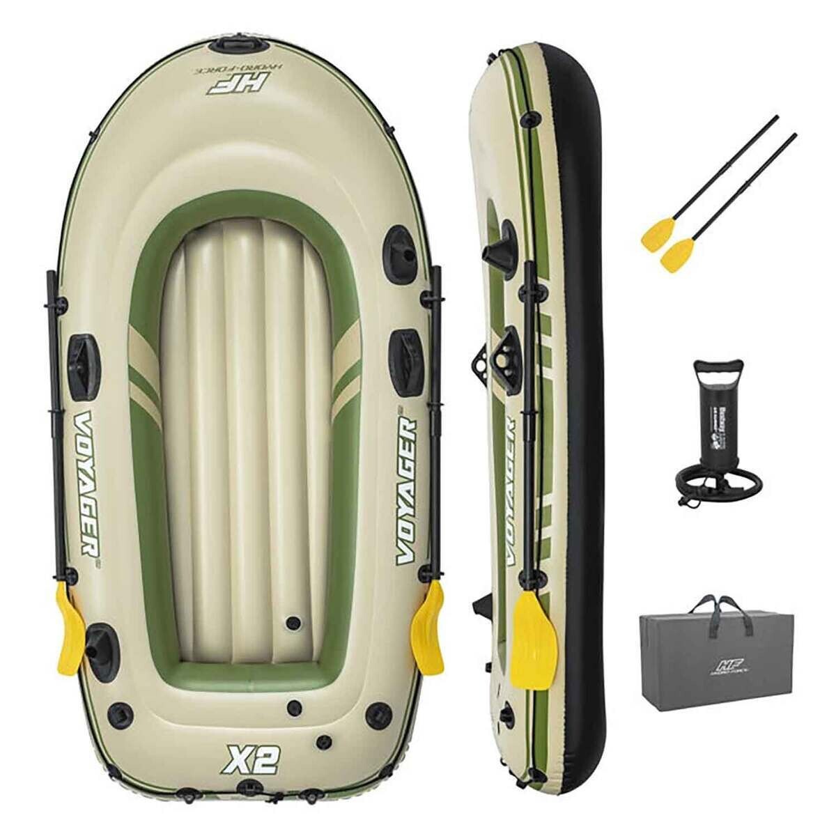 Hydro-Force Voyager X2 Inflatable Raft Set w/ Paddles Pump & Rope 7’7 Brand New