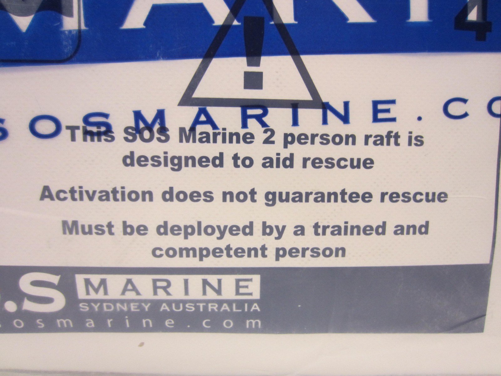 2019 SOS Marine 2 Person Life Raft Unused