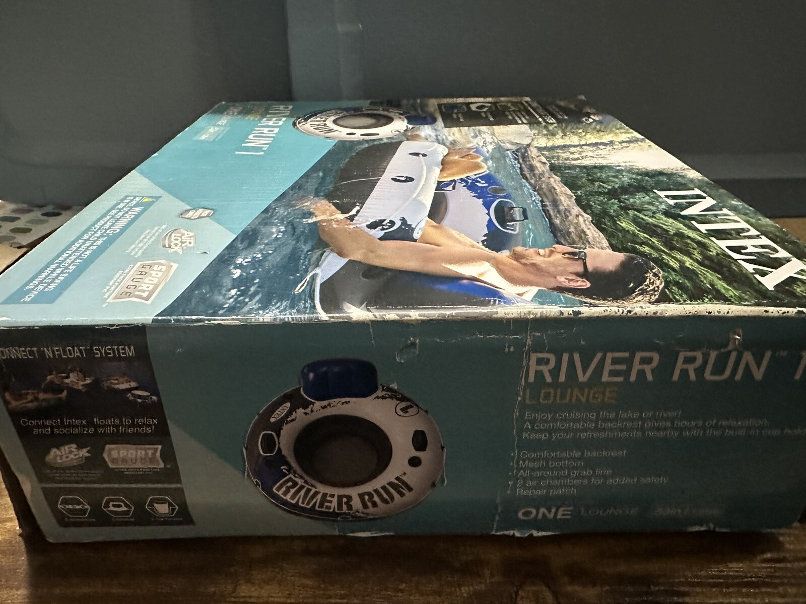 Intex River Run I Sport Lounge 53 inch Inflatable Water Float