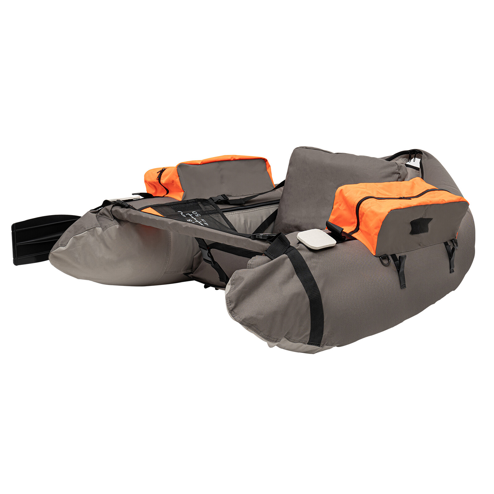 53.5 x 41.3 x 21 Inch Inflatable Fishing Boat for Fishing Rafting Exploring Gray