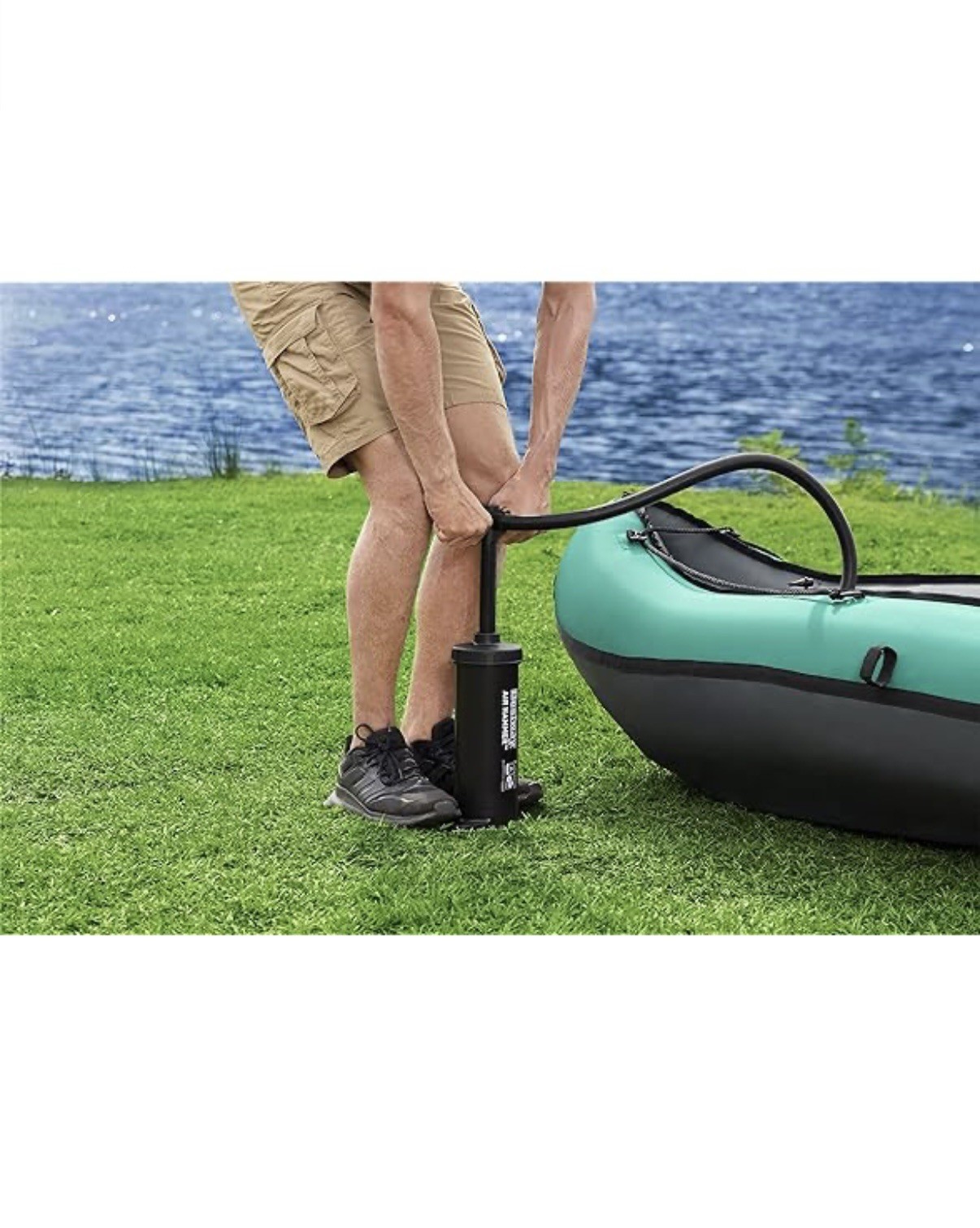 Hydro Force Inflatable Kayak Set | Includes Seat, Paddle, Hand Pump, Storage Car