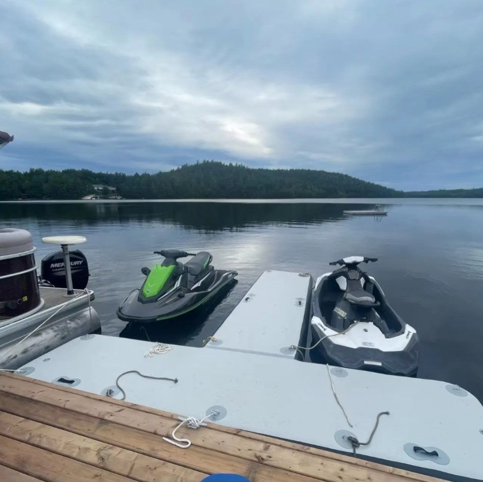 Inflatable Floating Commercial Grade PVC Fishing Platform Jet Ski Boat Dock Pier