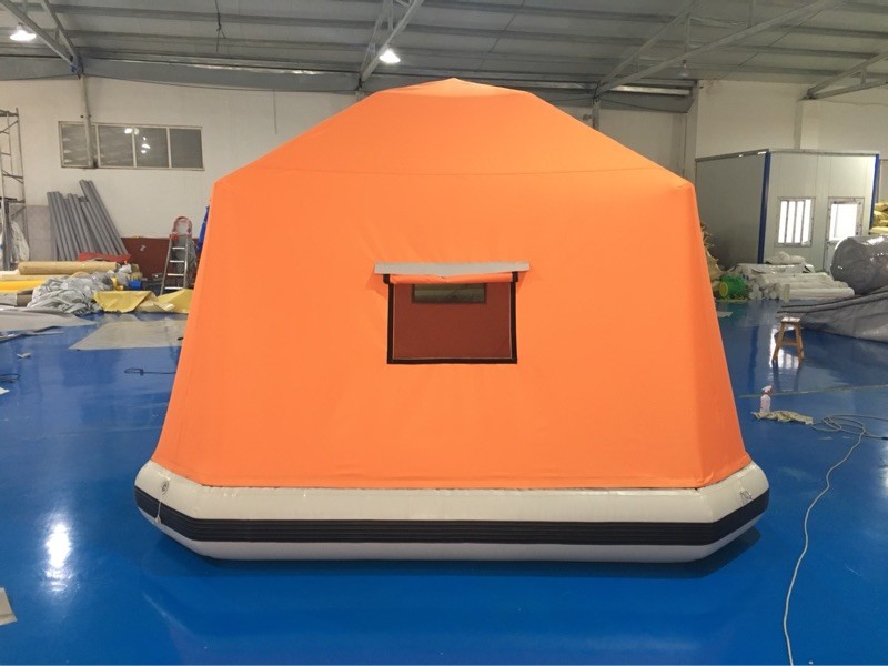 Inflatable Floating PVC Shoal Family Camping Water Raft Tent AS SEEN ONLINE