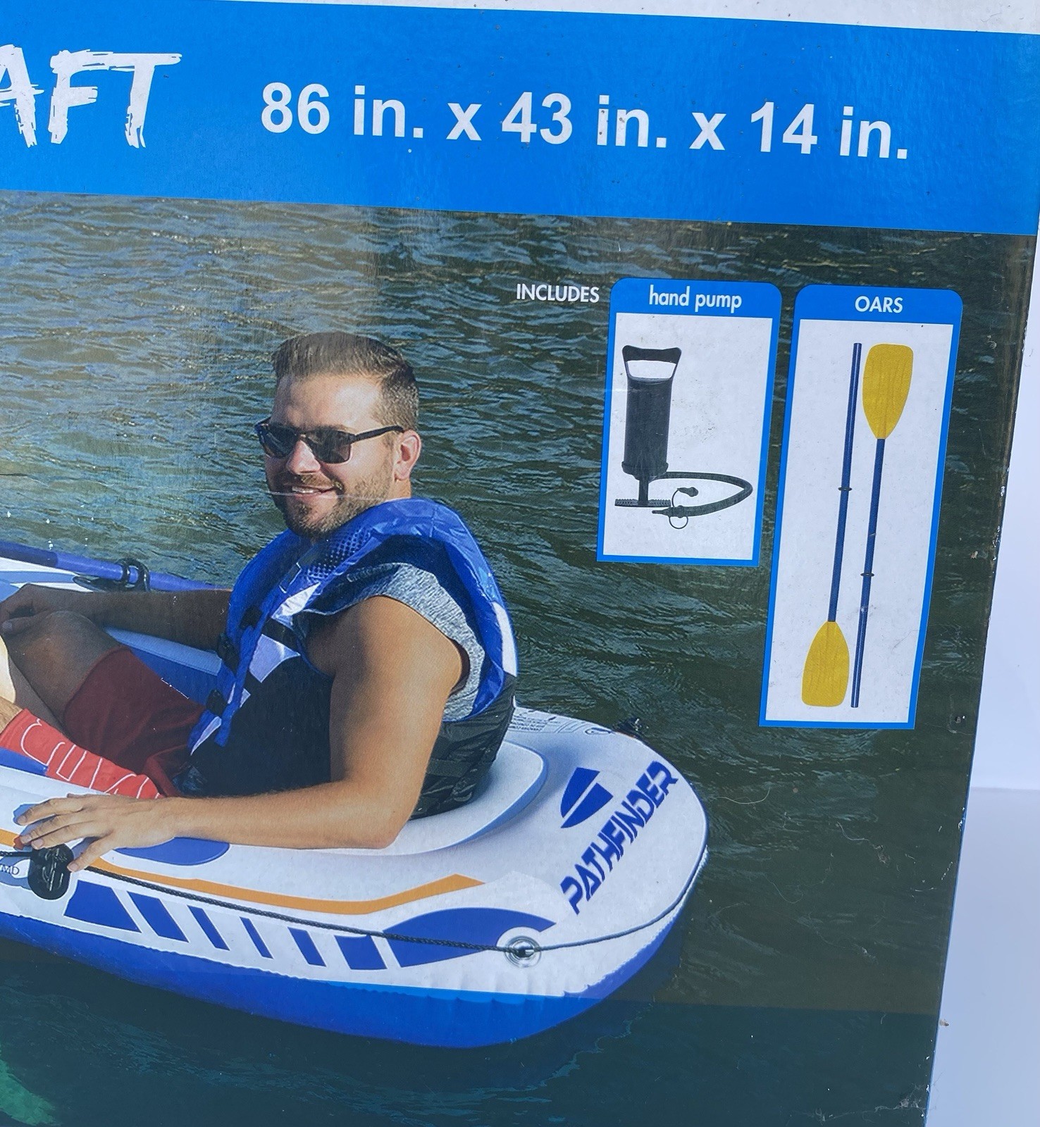 Brand New Inflatable Boat Raft 2 Person Boat Beach Pool Float Durable Water