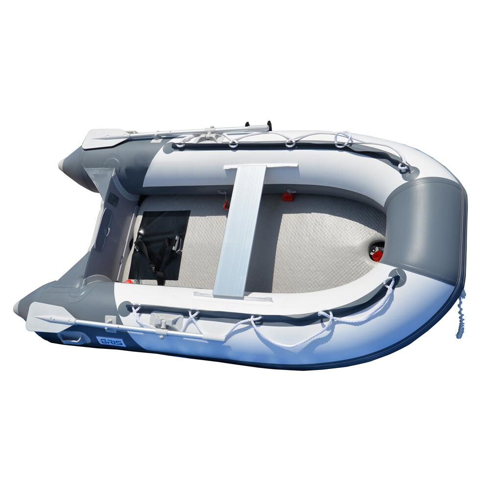 BRIS 8.2 ft Inflatable Boat Pontoon Dinghy Tender With Air-deck Floor
