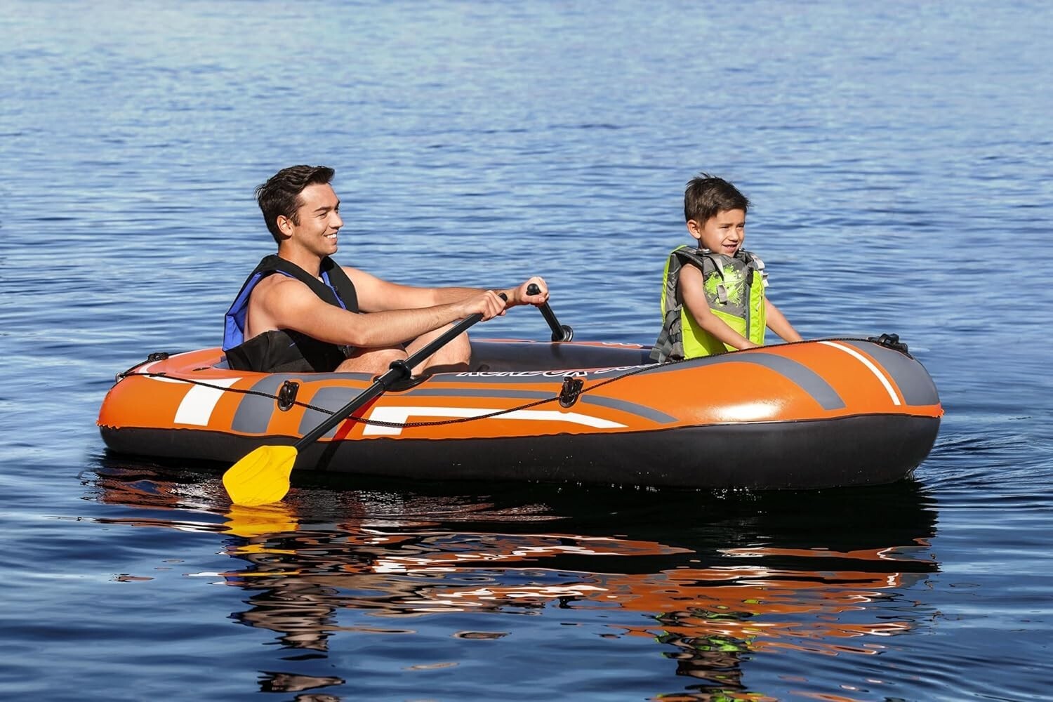 Bestway Kondor 3000 Inflatable Boat Set, Rubber raft 2.20 m x 115 cm