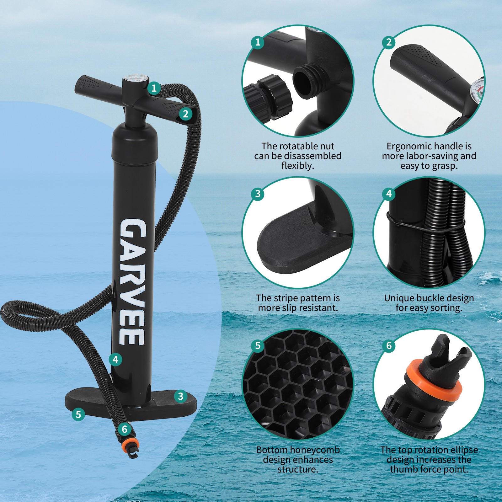 11FT Inflatable Paddle Board SUP 420lb Capacity w/ Paddle Pump Backpack Fins Kit