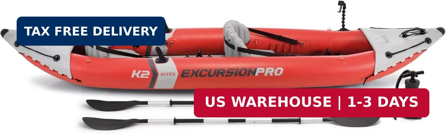 68309EP Excursion Pro K2 Inflatable Kayak Set: Includes Deluxe 86in Kayak