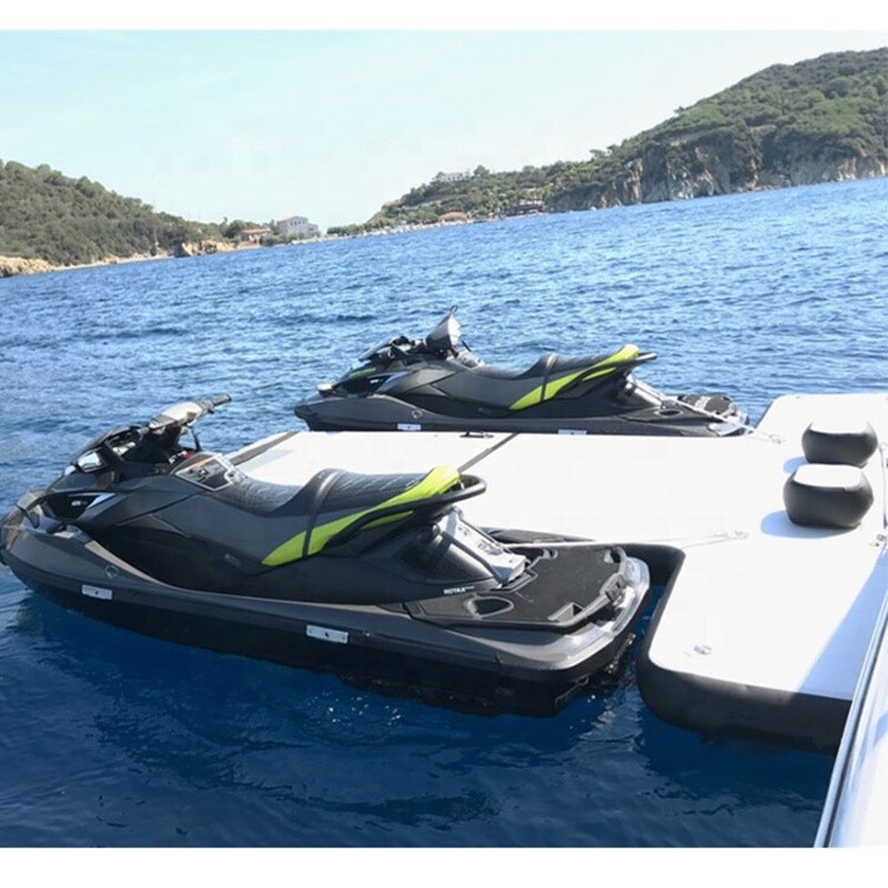 Inflatable Floating Commercial Grade PVC Fishing Platform Jet Ski Boat Dock Pier