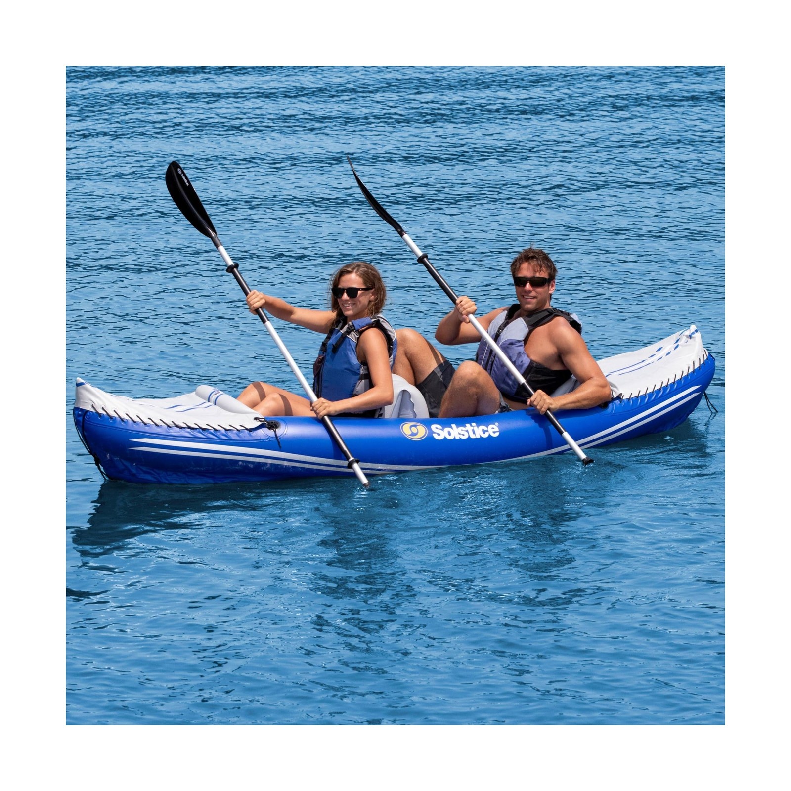 SOLSTICE Rogue 1 to 2 Person Inflatable Fishing Kayak Boat for Adults & Kids …