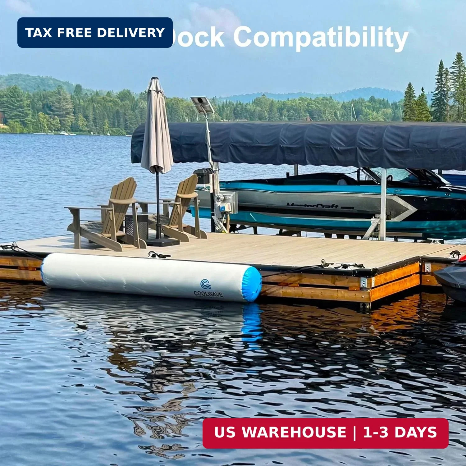 COOLWAVE 6FT/10FT Inflatable Boat Fenders, Upgraded Inflatable Boat Bumper for D