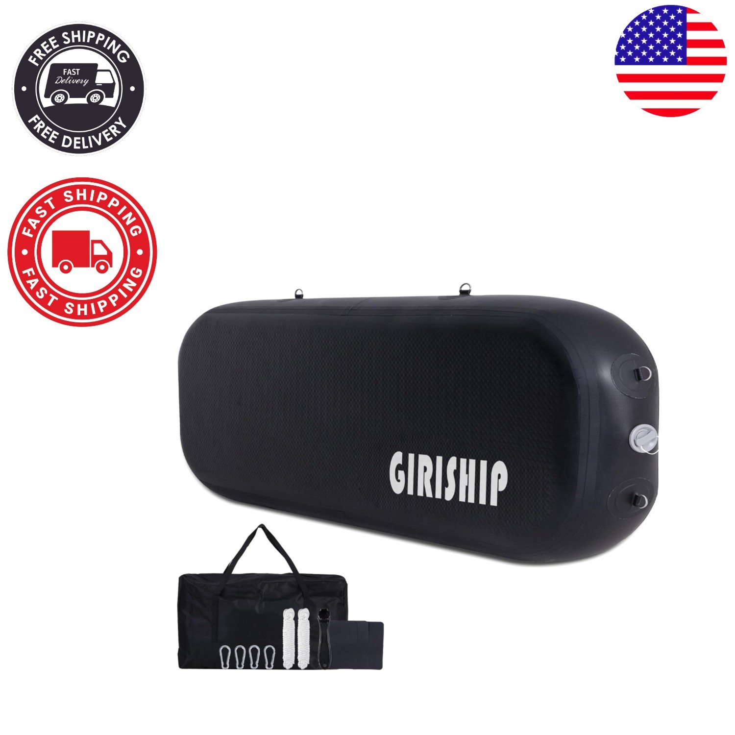 Sturdy 6/10FT Inflatable Dock Fenders with Storage Bag – Ideal for Marine Crafts