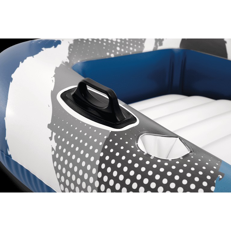 Intex RIVER LOUNGE Inflatable Water Float, 51” Diameter, Blue/White 🆕