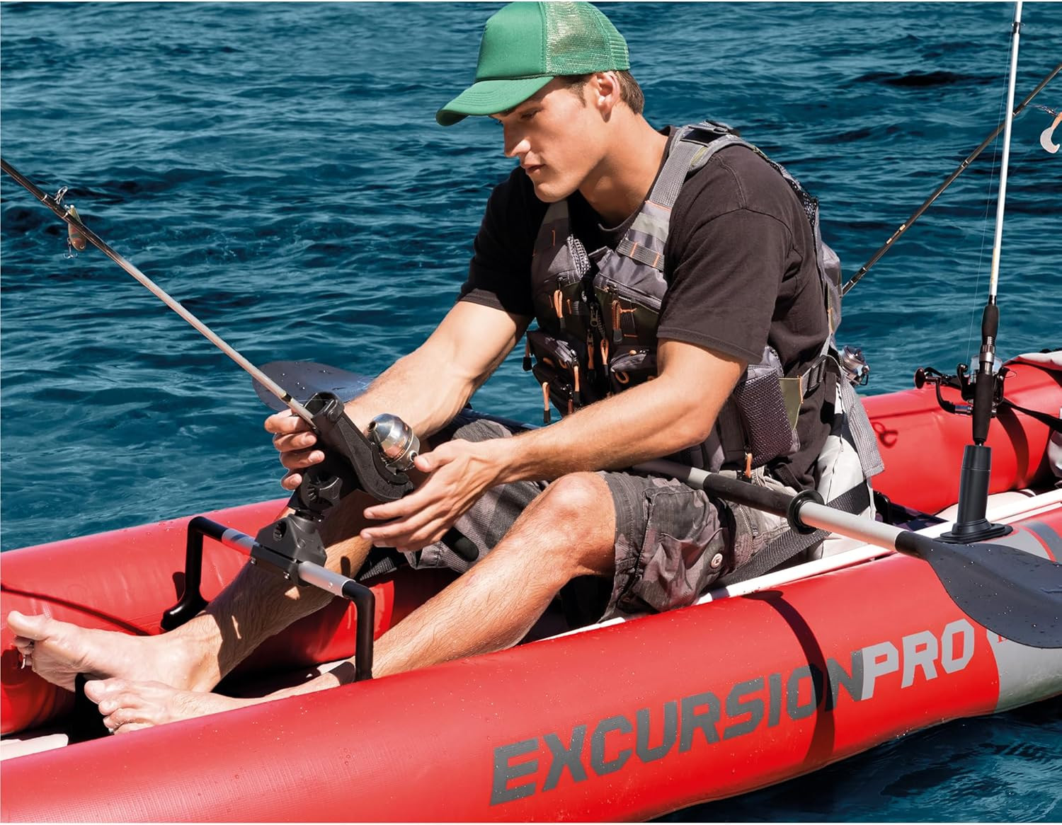 INTEX 68309EP Excursion Pro K2 Inflatable Kayak Set: Includes Deluxe 86In Kayak